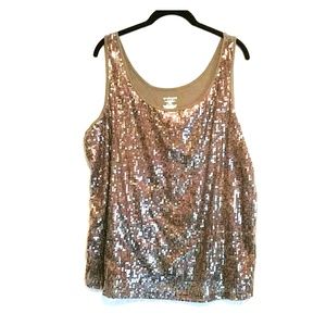 Sequin tank top